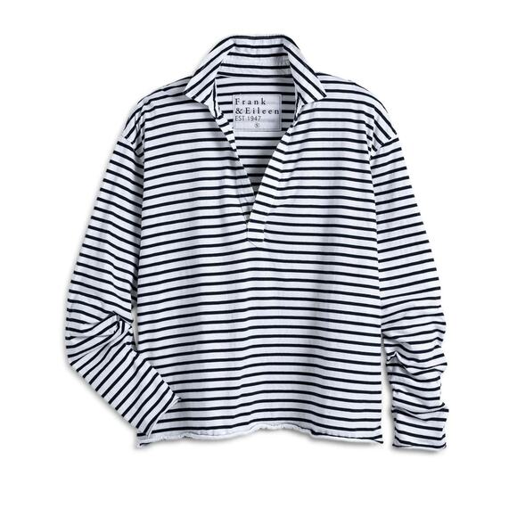 Frank & Eileen Patrick Popover Henley - White - Large - Picture 2 of 9